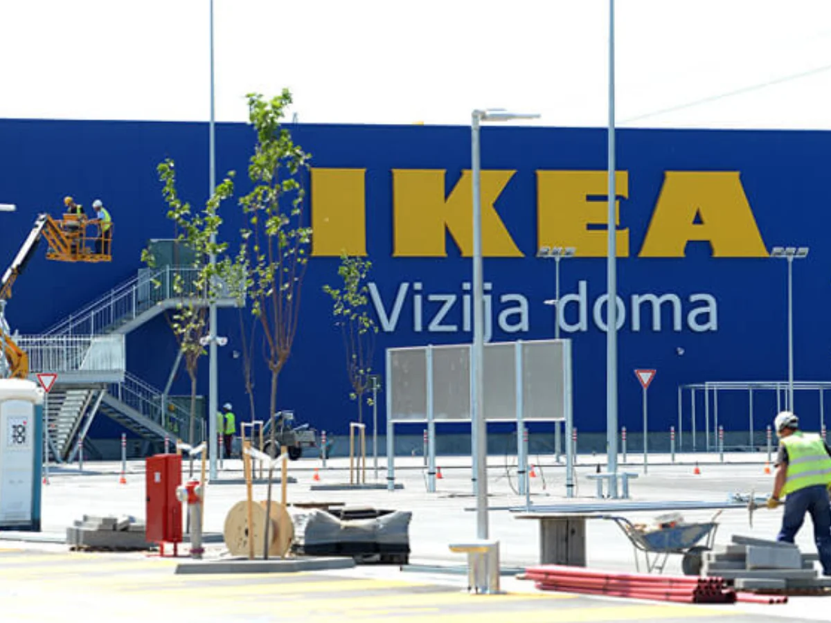 Iznajmljivanje skele Skela Max | Postavljanje skele na objektu IKEA